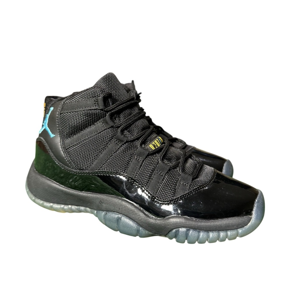 Nike Air Jordan 11 Retro Gamma Blue Black 378038-006 Kids Size 3.5Y GS Sneakers - Picture 4 of 5
